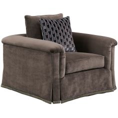 CHAIRS, Leather, Upholstered, Accent Luxurious Espresso's Warmth Armchair