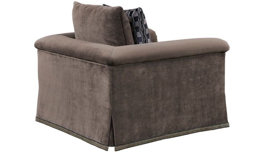 CHAIRS, Leather, Upholstered, Accent Luxurious Espresso's Warmth Armchair