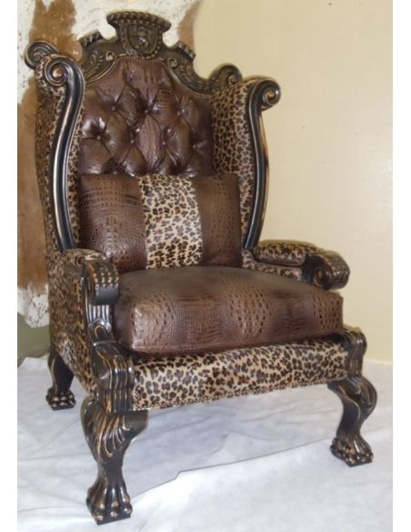 Large high back king of the jungle room chair
