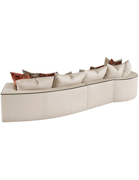 SECTIONALS - Leather & High End Upholstered Furniture Gorgeous Curves O'Plenty Sectional