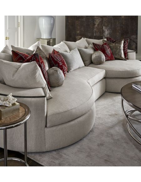 SECTIONALS - Leather & High End Upholstered Furniture Gorgeous Curves O'Plenty Sectional