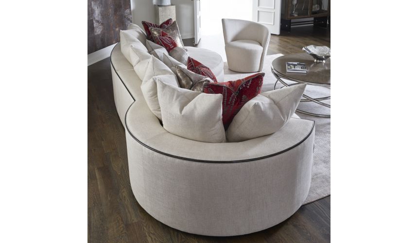 SECTIONALS - Leather & High End Upholstered Furniture Gorgeous Curves O'Plenty Sectional