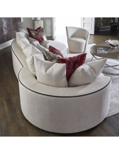 SECTIONALS - Leather & High End Upholstered Furniture Gorgeous Curves O'Plenty Sectional