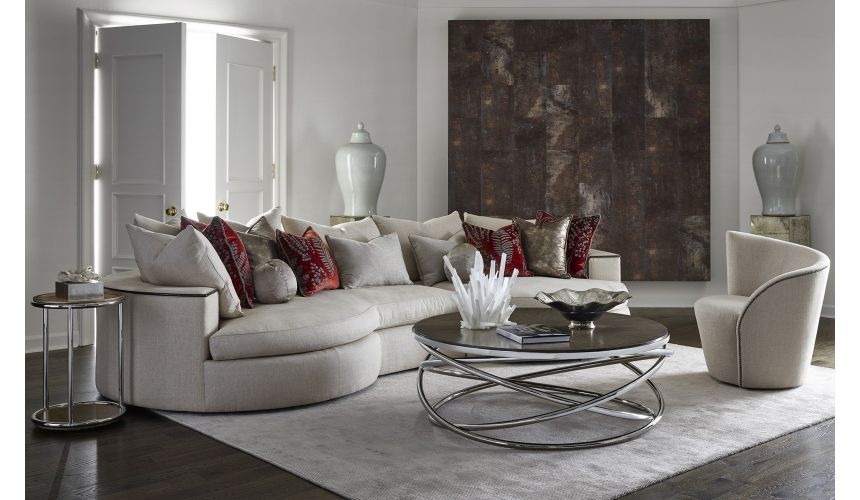 SECTIONALS - Leather & High End Upholstered Furniture Gorgeous Curves O'Plenty Sectional