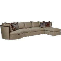 SECTIONALS - Leather & High End Upholstered Furniture Luxurious Jungle's Passage Sectional