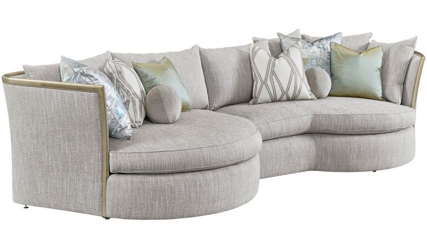 SECTIONALS - Leather & High End Upholstered Furniture Stunning Northern Lights and Ice Sectional