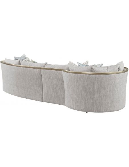 SECTIONALS - Leather & High End Upholstered Furniture Stunning Northern Lights and Ice Sectional