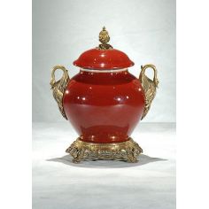 Decorative Accessories High Quality Furniture Porcelain Jar With Swans
