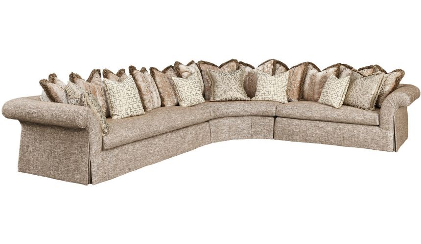 SECTIONALS - Leather & High End Upholstered Furniture Gorgeous Paradise Castles Sectional