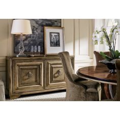 Breakfronts & China Cabinets High End Bronzed Moose Point Credenza
