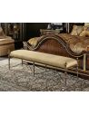 SETTEES, CHAISE, BENCHES Elegant Golden Honeycomb Bench
