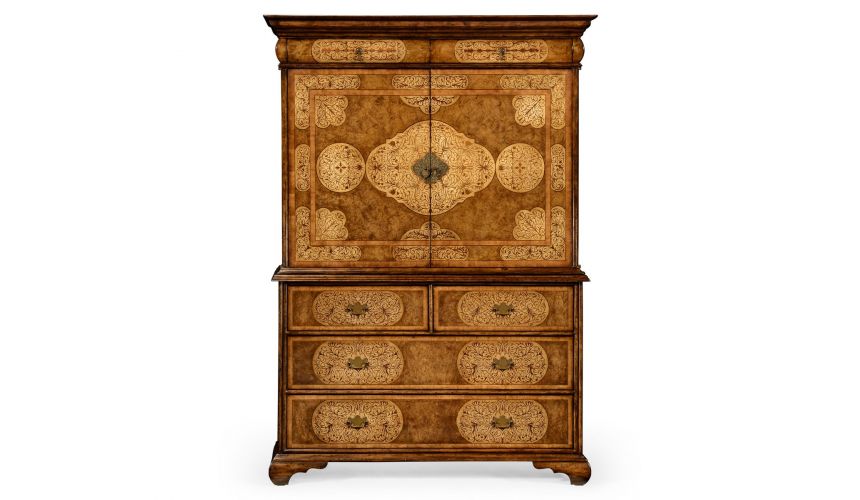 Display Cabinets and Armories Marquetry Escritoire Luxury Furniture