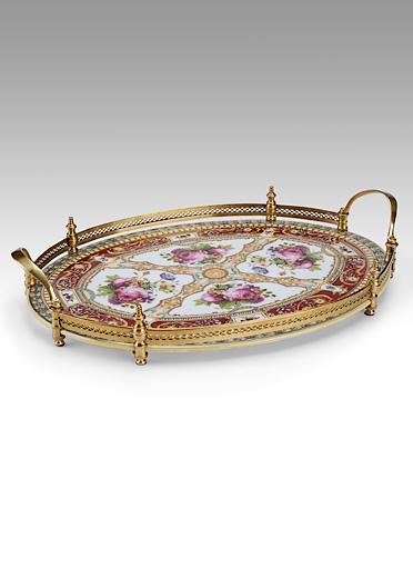 Decorative Accessories Home Accessories Hand Painted Porcelain Gallery Tray