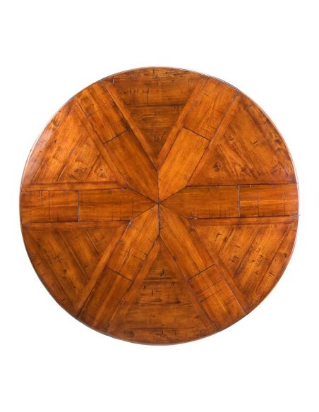 Dining Tables Solid walnut circular jupe dining table