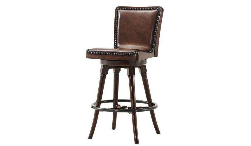 Western Furniture Leather bar stool