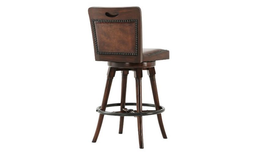Western Furniture Leather bar stool