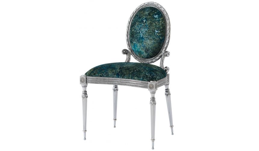 Round and Oval Coffee tables Lapis Lazuli stone top cocktail table with beautiful metal work detail