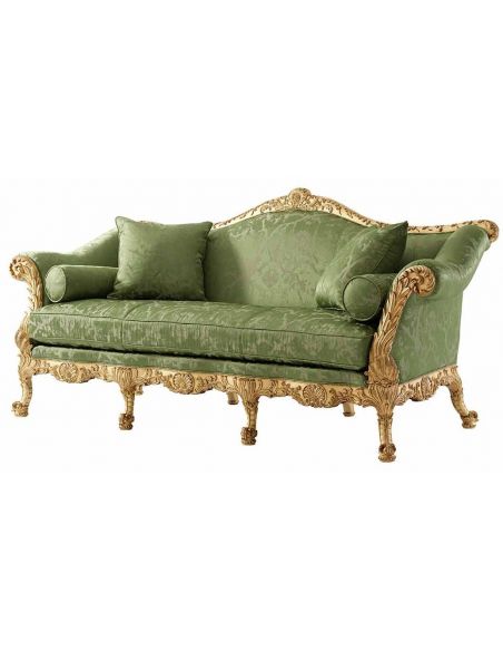 CHAIRS, Leather, Upholstered, Accent Winged lions chair