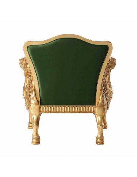 Empire Style Furniture Carved mahogany sofa