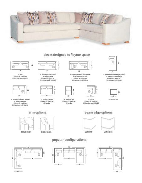 Sectional sofa custom configurations 9