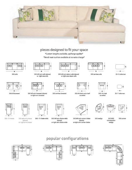Sectional sofa custom configurations 11