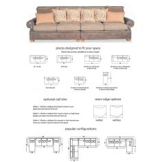SECTIONALS - Leather & High End Upholstered Furniture Sectional sofa custom configurations 12