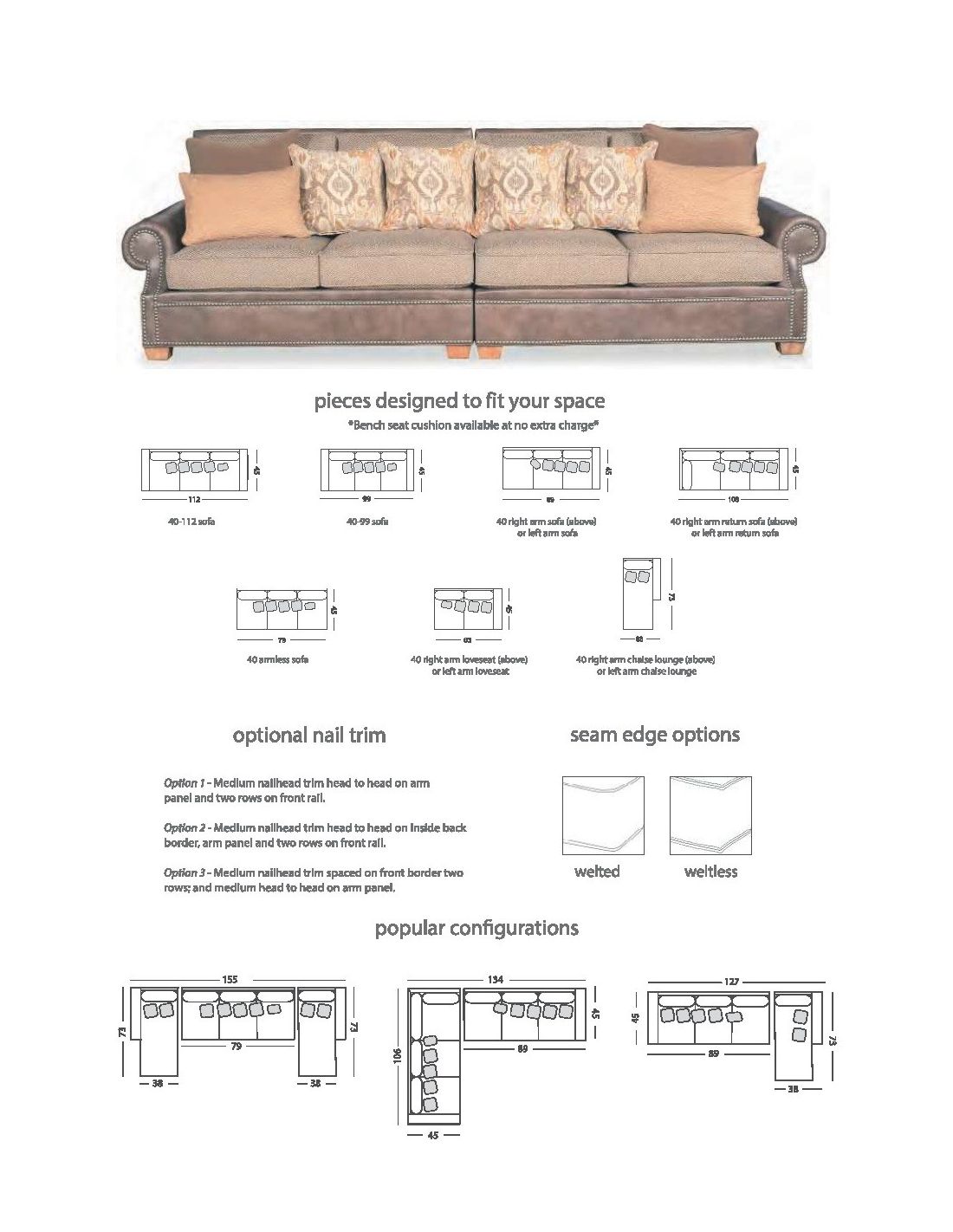 Custom sectional store sofa near me