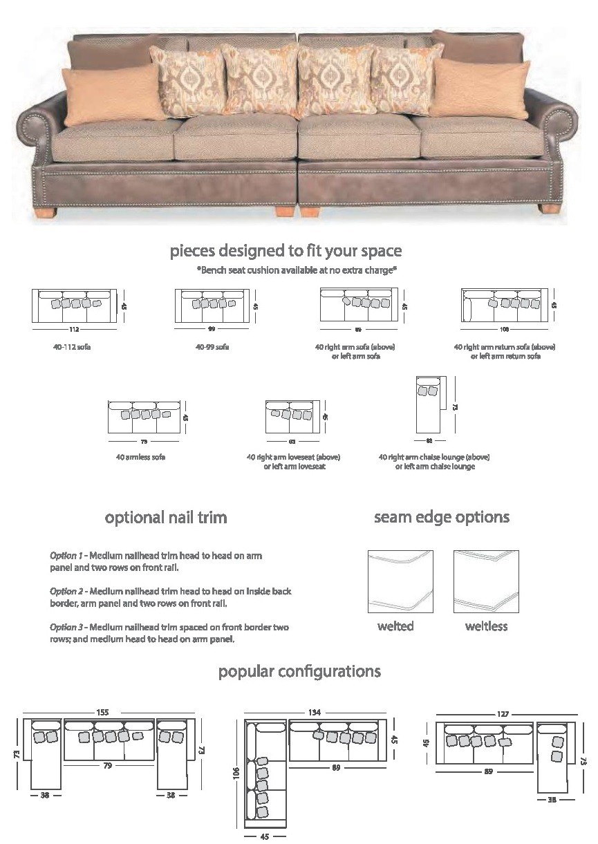 Sectional sofa custom configurations 12