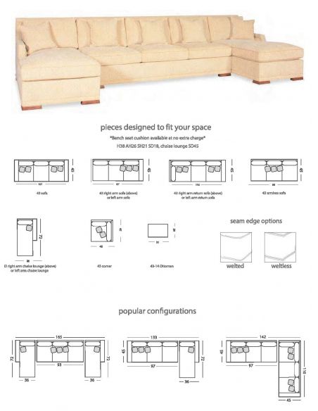 Sectional sofa custom configurations13