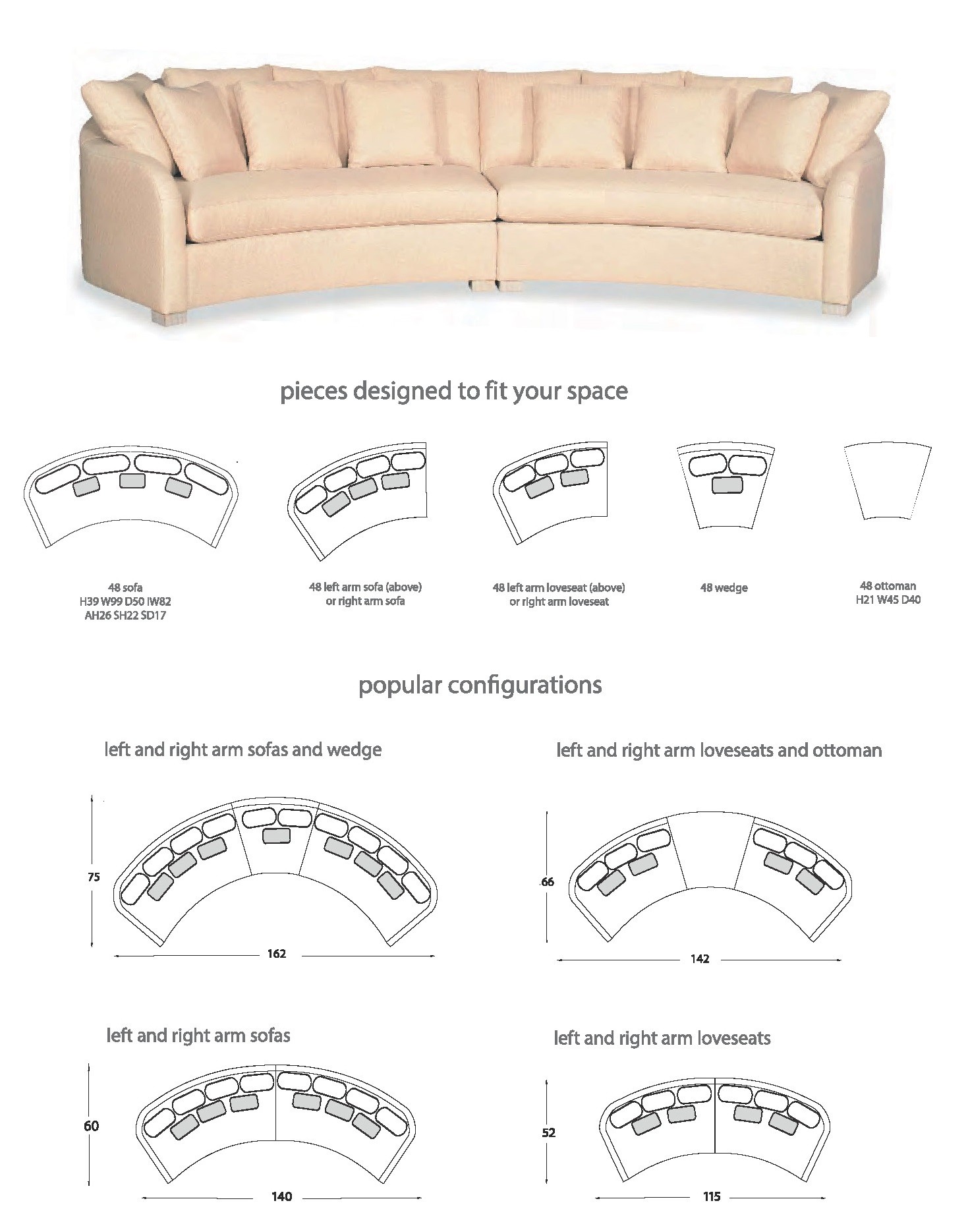 SECTIONALS - Leather & High End Upholstered Furniture Sectional sofa custom configurations 14