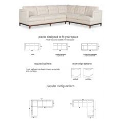 SECTIONALS - Leather & High End Upholstered Furniture Sectional sofa custom configurations 15