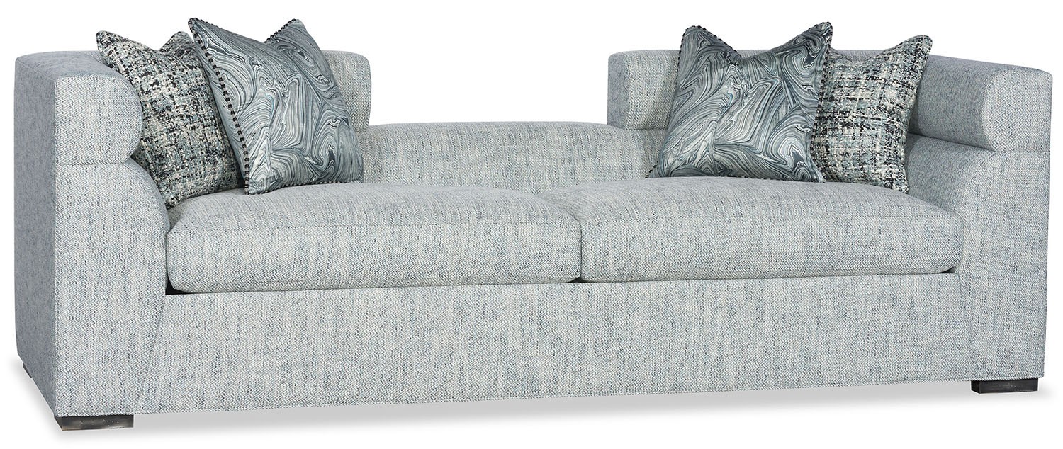 SOFA, COUCH & LOVESEAT Conversation sofa lounger in soft blue