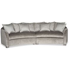 SECTIONALS - Leather & High End Upholstered Furniture Curved modern style conversation sectional sofa
