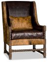 CHAIRS, Leather, Upholstered, Accent Western style hair on hide accent chair