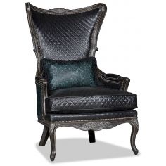 CHAIRS, Leather, Upholstered, Accent Cool embossed leather accent chair