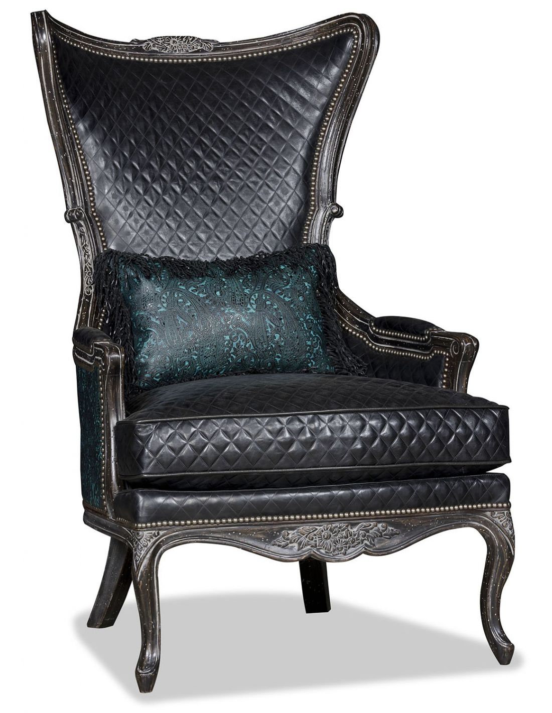 Cool Embossed Leather Accent Chair, Cool Leather Accent Chairs