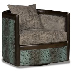 MOTION SEATING - Recliners, Swivels, Rockers Bayou  gator exotic swivel chair