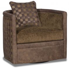 MOTION SEATING - Recliners, Swivels, Rockers Modern style with woven details swivel chair
