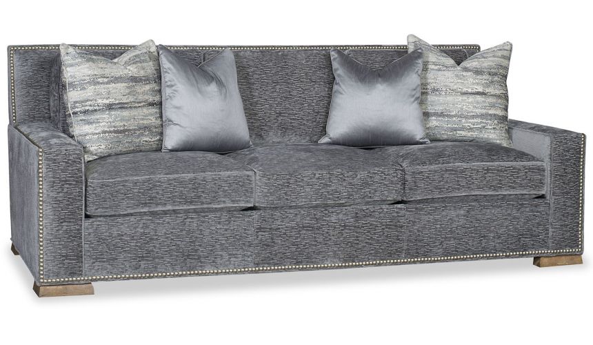 SOFA, COUCH & LOVESEAT Modern style sofa in blue gray color tones