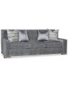 SOFA, COUCH & LOVESEAT Modern style sofa in blue gray color tones