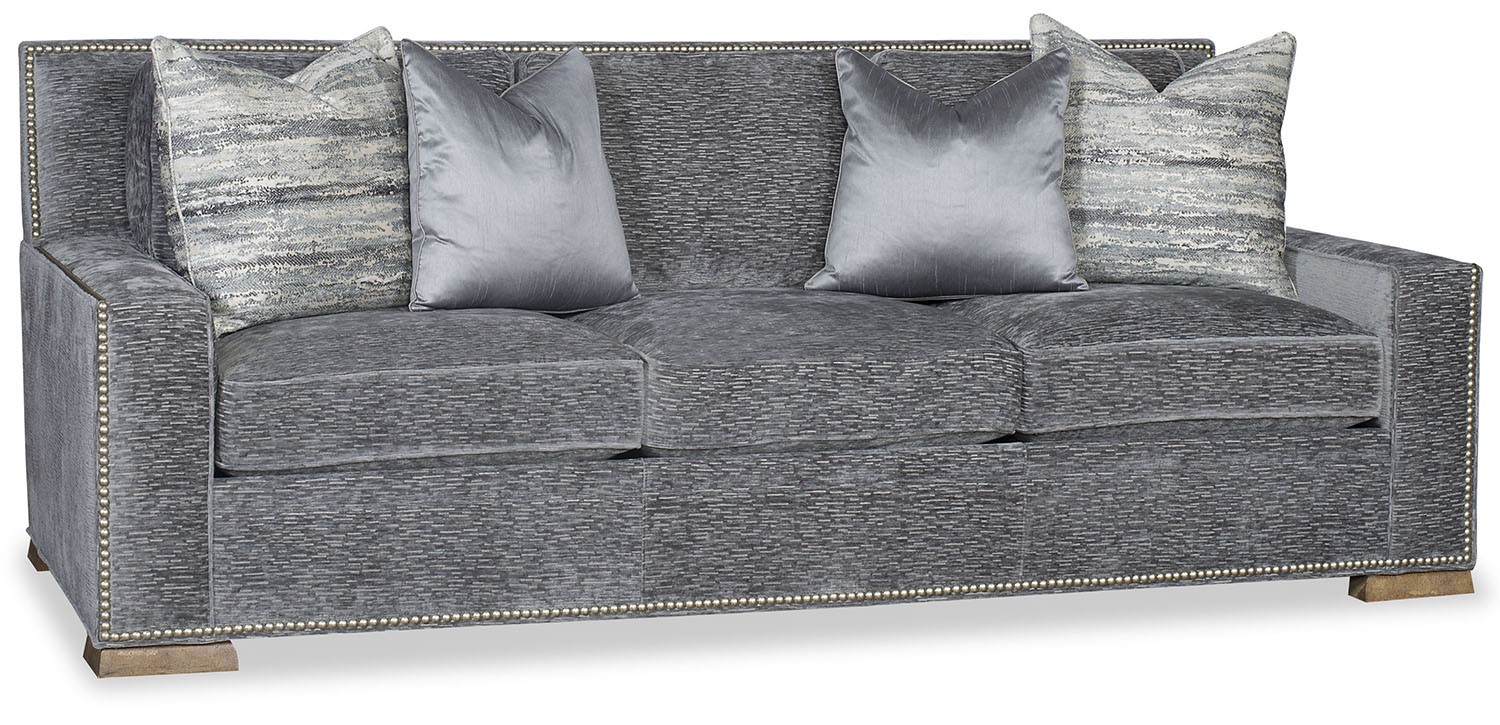 SOFA, COUCH & LOVESEAT Modern style sofa in blue gray color tones