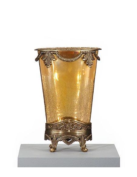 Luxury Inerior Decor Glass Vase With Stand