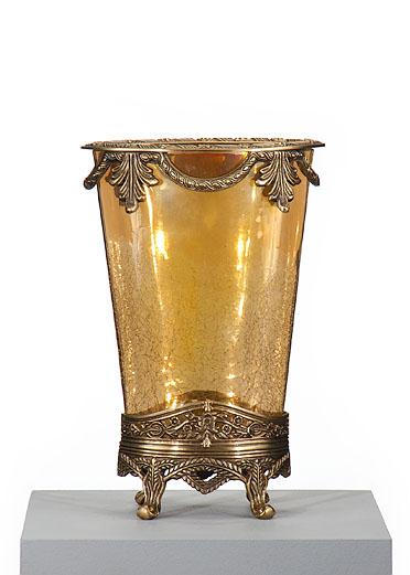 Decorative Accessories Luxury Inerior Decor Glass Vase With Stand