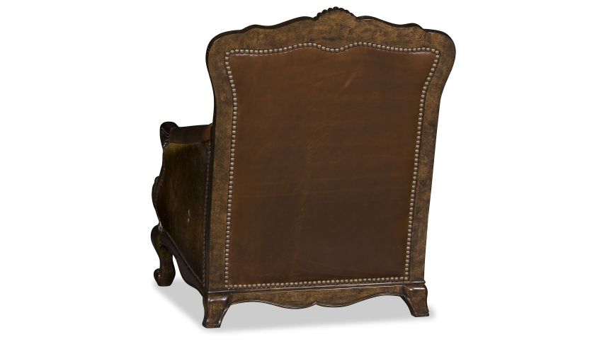 CHAIRS, Leather, Upholstered, Accent Ruff Rider stylish western accent chair