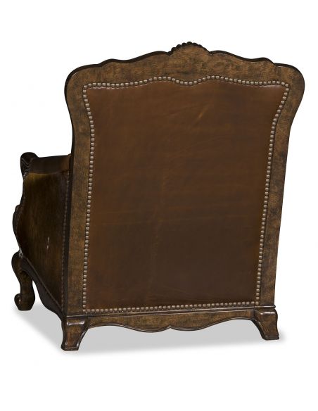 CHAIRS, Leather, Upholstered, Accent Ruff Rider stylish western accent chair