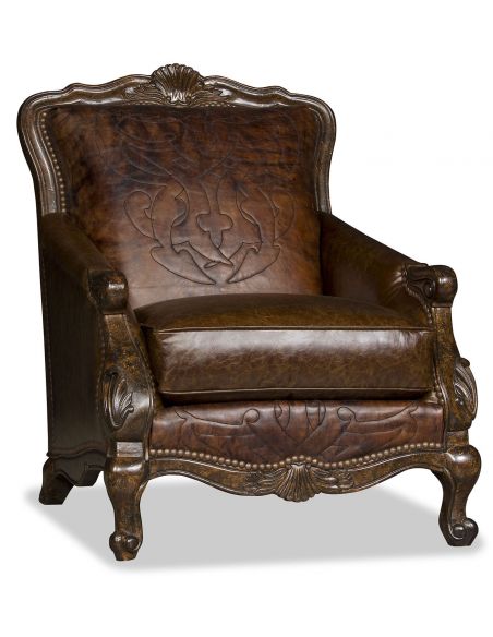 Stylish western accent chair