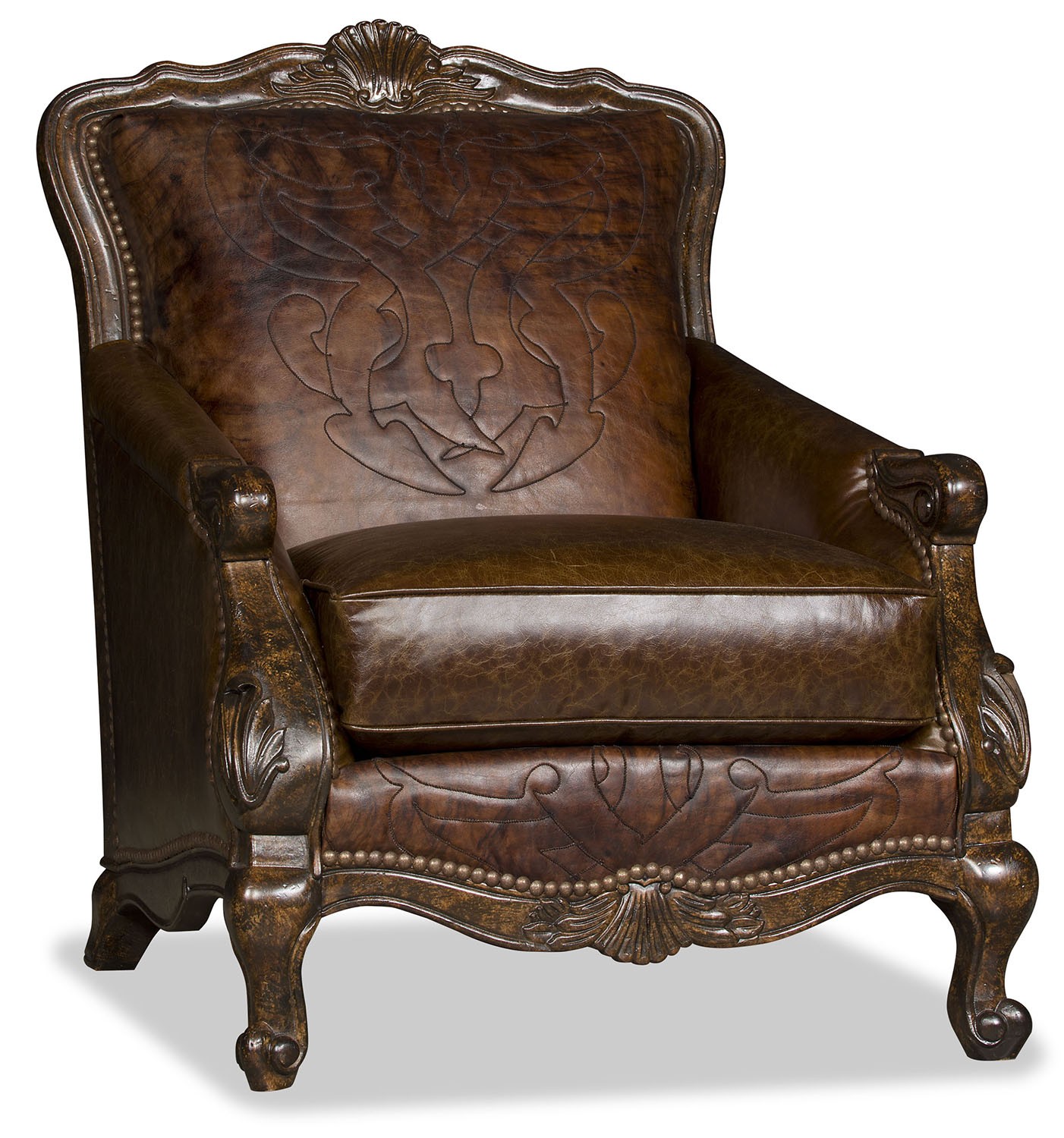 Stylish western accent chair