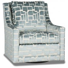 MOTION SEATING - Recliners, Swivels, Rockers Cheery colors and pattern modern swivel chair