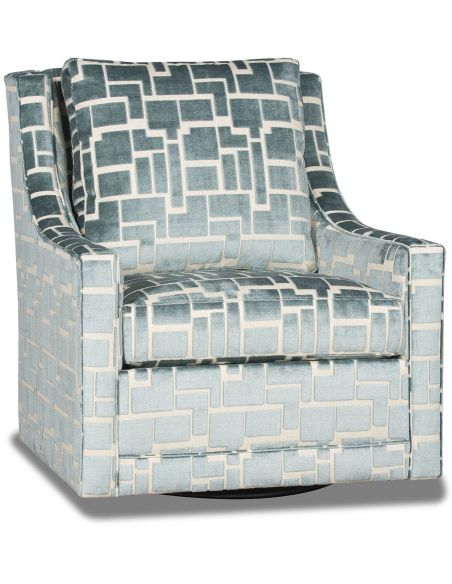 Cheery colors and pattern modern swivel chair