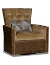 MOTION SEATING - Recliners, Swivels, Rockers Swivel embossed gator brown and tan library chair